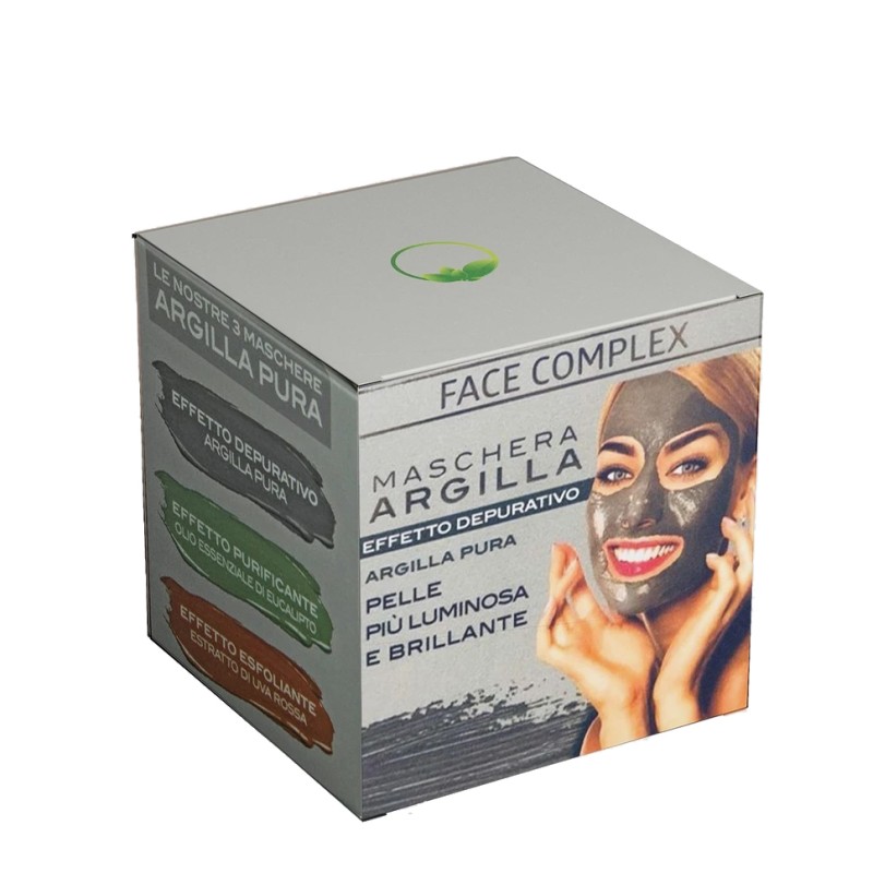 Maschera Viso Depurativa all'Argilla Pura con CARBONE VEGETALE by Face Complex