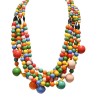 Collana Bijoux Multi-filo con Perline Multicolore