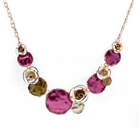 Collana Bijoux Cerchi Viola Palette Smaltata