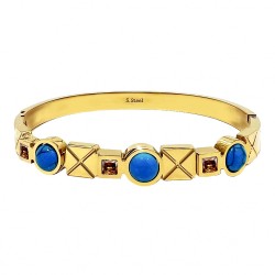 Bracciale Rigido Pietre Blu...