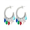 Semicerchio Crystal Charms Acciaio 316L - 30 mm