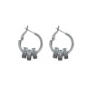 Cerchietti Tris Anelli Zirconia Acciaio 316L