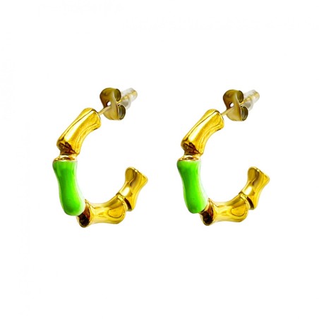 Semicerchi Bambù Green-gold Acciaio 316L