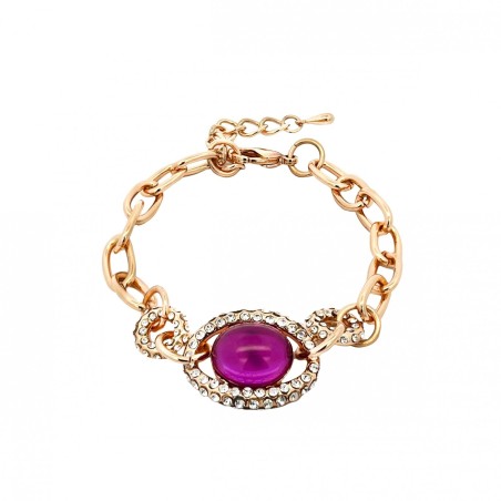 Bracciale Bijoux con Pietra Viola Amuleto