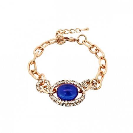 Bracciale Bijoux con Pietra Blu Amuleto