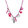 Girocollo Perline Fucsia Multi-Charms