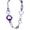 Collana Bijoux Lunga Maglia Viola