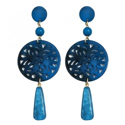 Pendenti Bijoux Lunghi Mandala Blu