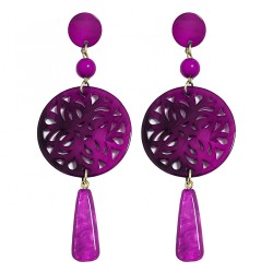 Pendenti Bijoux Lunghi Mandala Fucsia