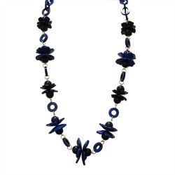 Collana Bijoux Lunga Blu