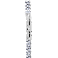 Collana Tennis Baguette Zirconia Acciaio