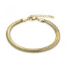 Bracciale Snake Acciaio 316L Dorato 4/6 mm