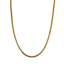 Collana Catena Snake Acciaio 316L Dorato