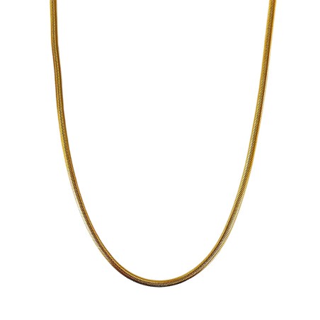 Collana Catena Snake Acciaio 316L Dorato