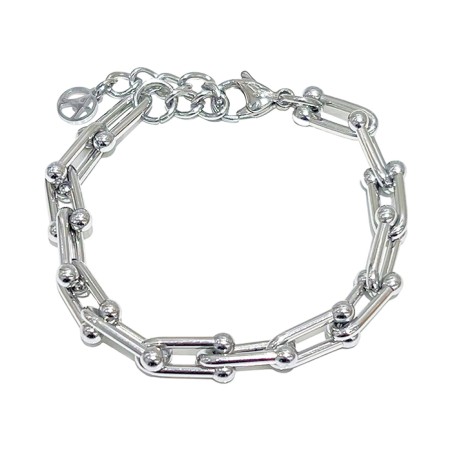 Bracciale Catena Ferro di Cavallo Acciaio 316L