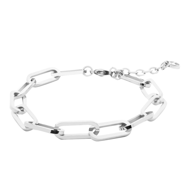 Bracciale Catena Rettangolare Acciaio 316L