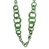 Collana Bijoux Lunga Verde Catena Cerchi