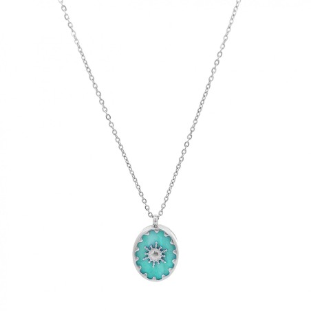 Girocollo Sole Pendente Tiffany Acciaio 316L