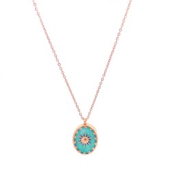 Girocollo Sole Pendente Tiffany Acciaio 316L