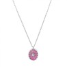 Girocollo Sole Pendente Fucsia Acciaio 316L