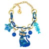 Bracciale Bijoux CATX Catena Multi-Charms Blu