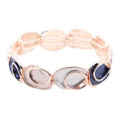 Bracciale Bijoux Elastico Visor Touch Smaltato Blu