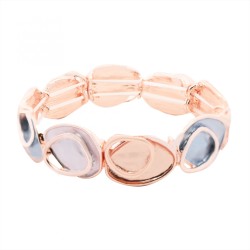 Bracciale Bijoux Elastico Visor Touch Smaltato Beige