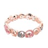 Bracciale Bijoux Elastico Spiraline Smaltato Rosa