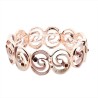 Bracciale Bijoux Elastico Spiralato Smaltato Beige