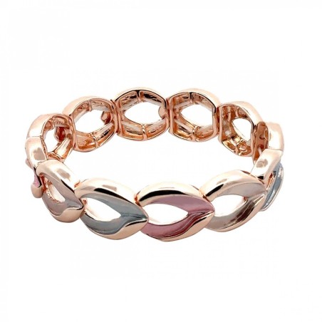 Bracciale Bijoux Elastico Chips Lucido Rosa