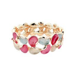 Bracciale Bijoux Elastico Smaltato Rosa