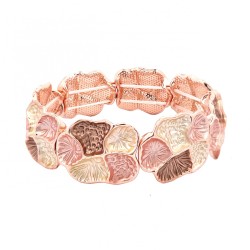 Bracciale Bijoux Elastico Smaltato Rosa