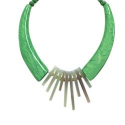 Collier Resina Taura Verde