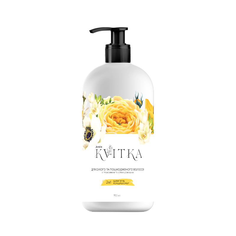 Shampoo-Balsamo Glicerina e Olio di Camomilla 'KVITKA' Jerelia