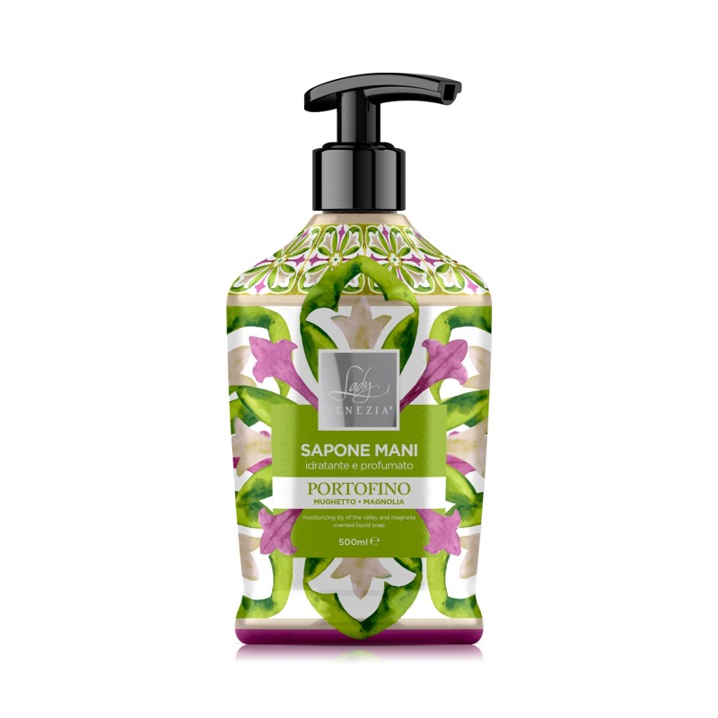 Mughetto-Magnolia PORTOFINO Sapone Mani 'CERAMICHE ITALIANE' 500ml