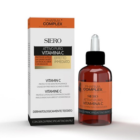 Siero Viso Attivo Puro +30% VITAMINA C Effetto Immediato