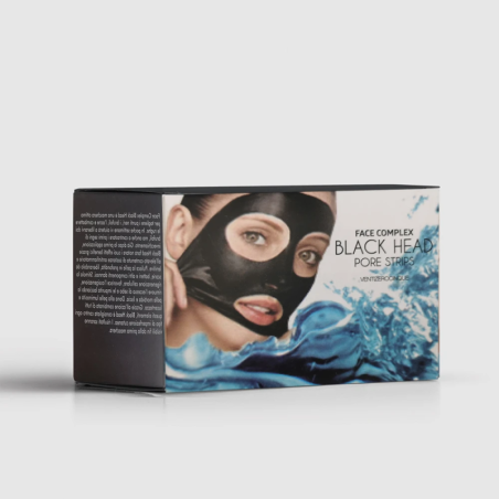 Maschere Viso Monouso BLACK Head Pore Strips by Face Complex