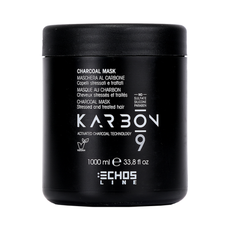 Maschera Capelli al Carbone 1lt 'KARBON 9' Echosline