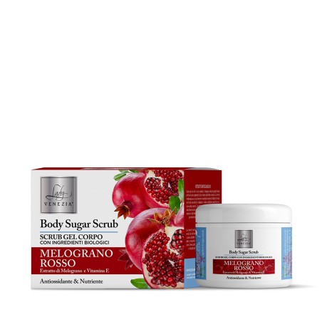 Scrub Gel Corpo MELOGRANO ROSSO con Melograno e Vitamina E