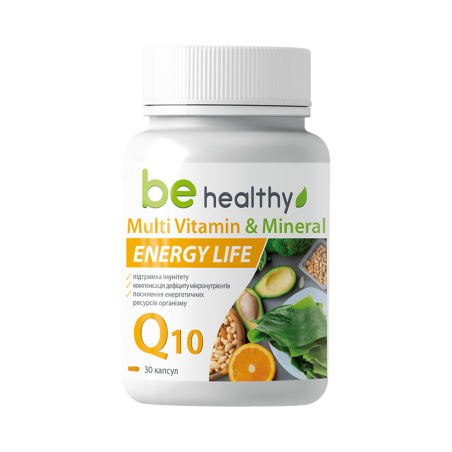 Complesso Multi-Vitaminico & Minerali Q10 Energy Life 'BE HEALTHY' Jerelia