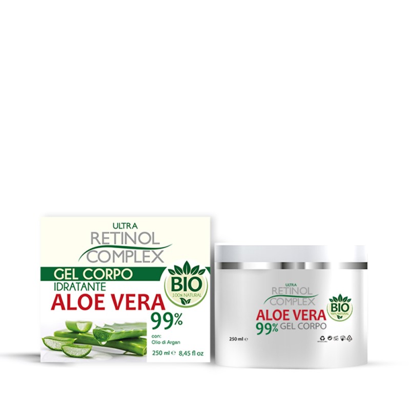 Gel Corpo Idratante BIO con ALOE VERA 99% + Olio di Argan