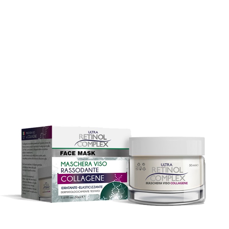 Maschera Viso COLLAGENE Rassodante Idratante+Elasticizzante