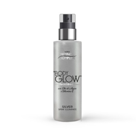 Spray Corpo Illuminante 'BODY GLOW' SILVER con Olio di Argan e Vitamina E