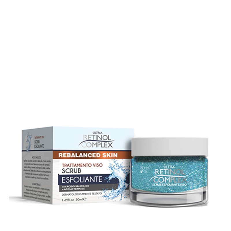 Scrub Viso Esfoliante con Acido Salicilico e Acqua Termale