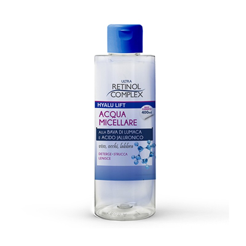 Acqua Micellare BAVA DI LUMACA + ACIDO IALURONICO Viso/Occhi/Labbra