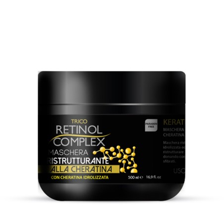 Maschera Capelli Ristrutturante alla Cheratina 'TRICO' by Retinol Complex