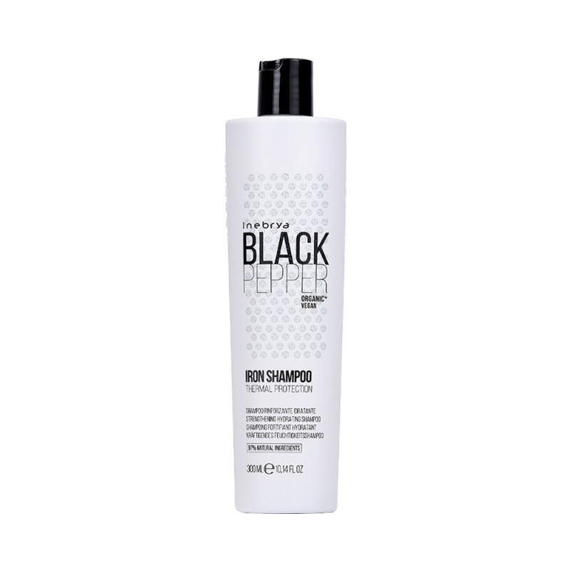 IRON Shampoo Rinforzante-Idratante 'BLACK PEPPER' Inebrya