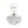 Lampada HOME-HONEYCOMB LED d.95cm in Resina Argentata