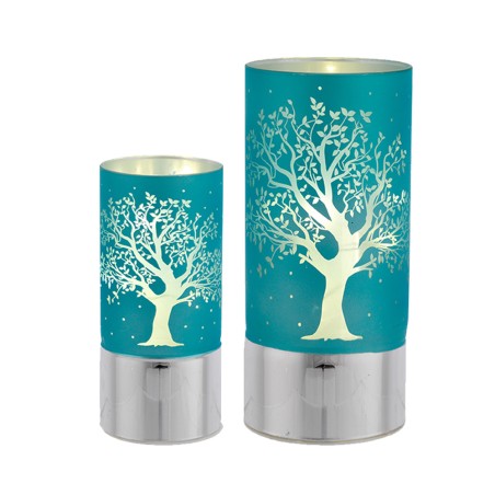 Lampade Lumière 'ALBERO DELLA VITA' in Vetro Soffiato AZZURRO