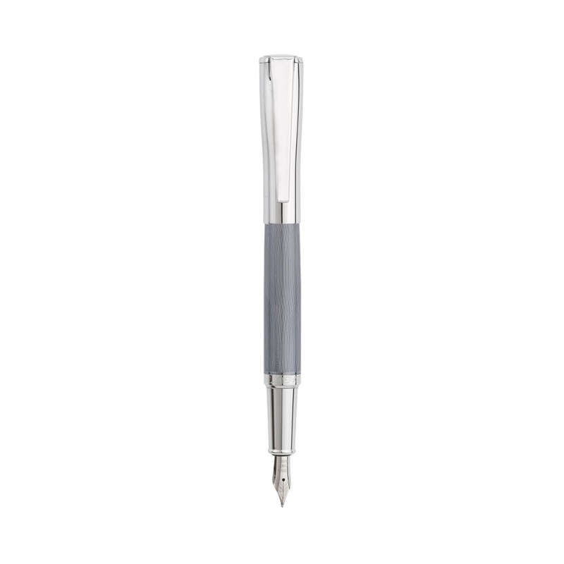 Penna Stilografica '6011' Bicolore Silver-Stone